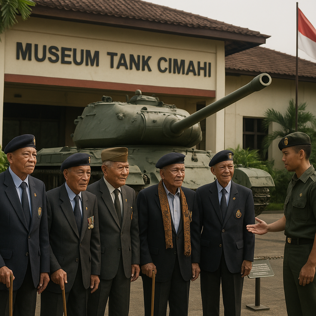 Napak Tilas Jejak Purnawirawan Kavaleri ke Museum Tank di Cimahi, Mengenang Era Pertempuran