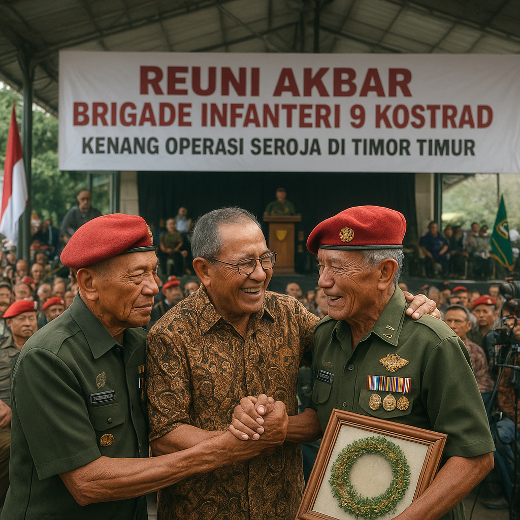 Reuni Akbar Brigade Infanteri 9 Kostrad, Kenang Operasi Seroja di Timor Timur