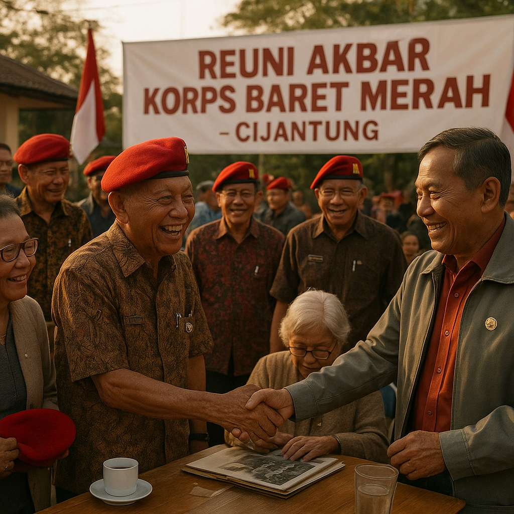 Bertemunya Generasi Purnawirawan: Reuni Akbar Korps Baret Merah di Cijantung