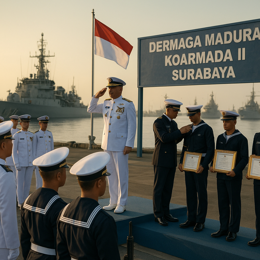TNI AL Gelar Apel Siaga Perdana dalam Peringatan HUT ke-81, Wujud Kesiapsiagaan dan Penghargaan bagi Prajurit Teladan