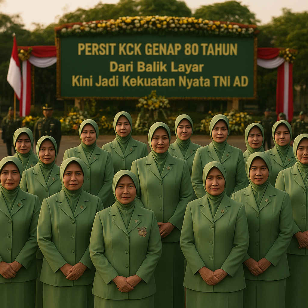 Persit KCK Genap 80 Tahun, Dari Balik Layar Kini Jadi Kekuatan Nyata TNI AD
