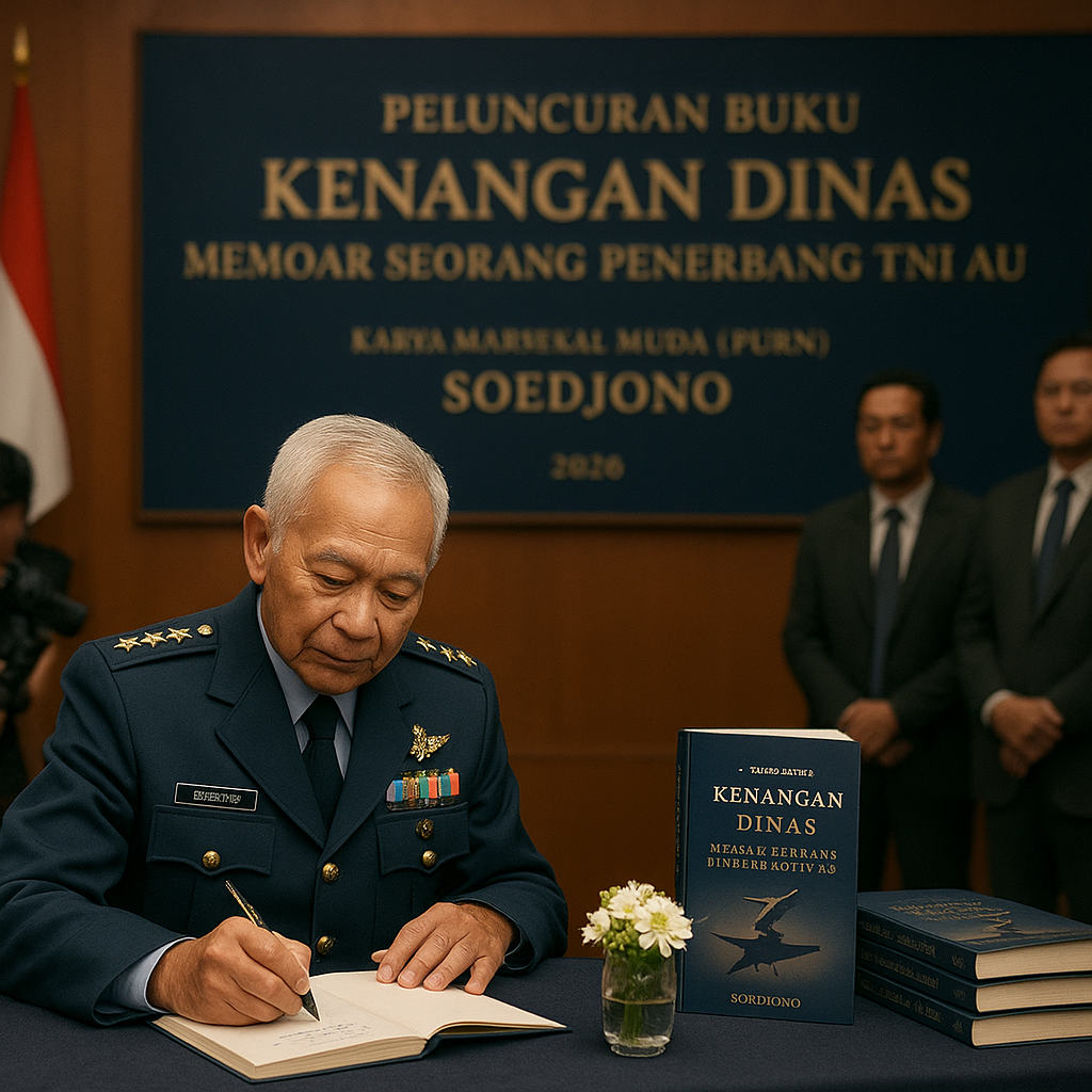 Peluncuran Buku 'Kenangan Dinas: Memoar Seorang Penerbang TNI AU' Karya Marsekal Muda (Purn) Soedjono