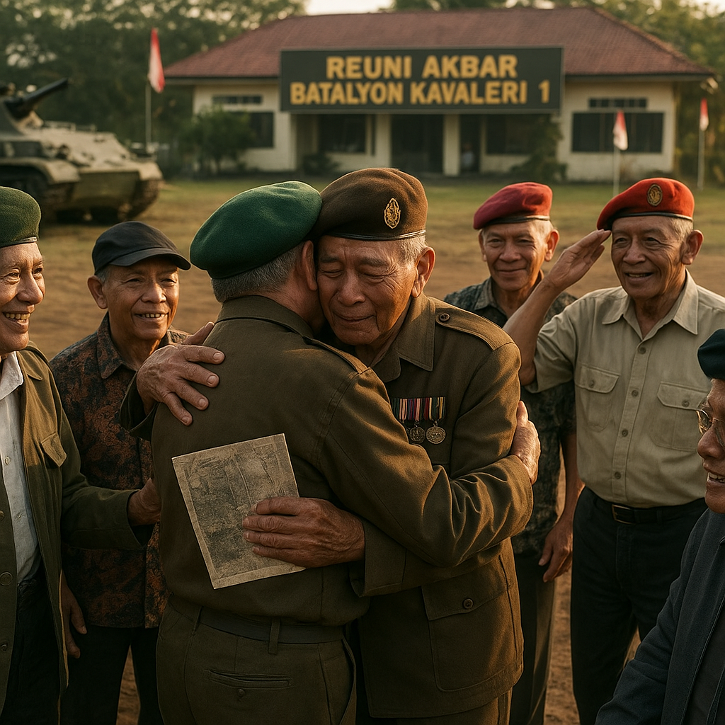 Reuni Akbar Batalyon Kavaleri 1, Kembali ke Masa Muda di Medan Latihan