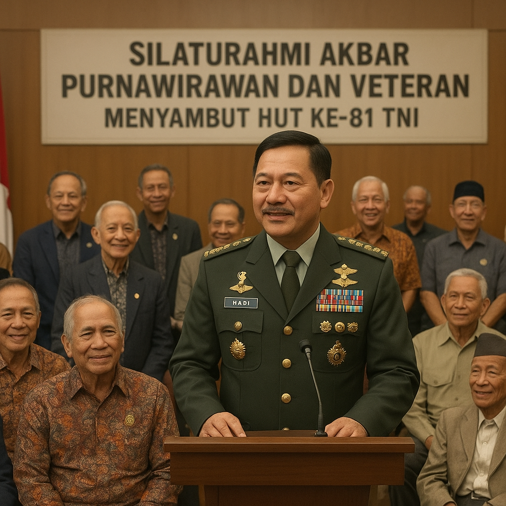 Panglima TNI Ajak Purnawirawan Jadi Perekat Bangsa Jelang HUT Ke-81 TNI