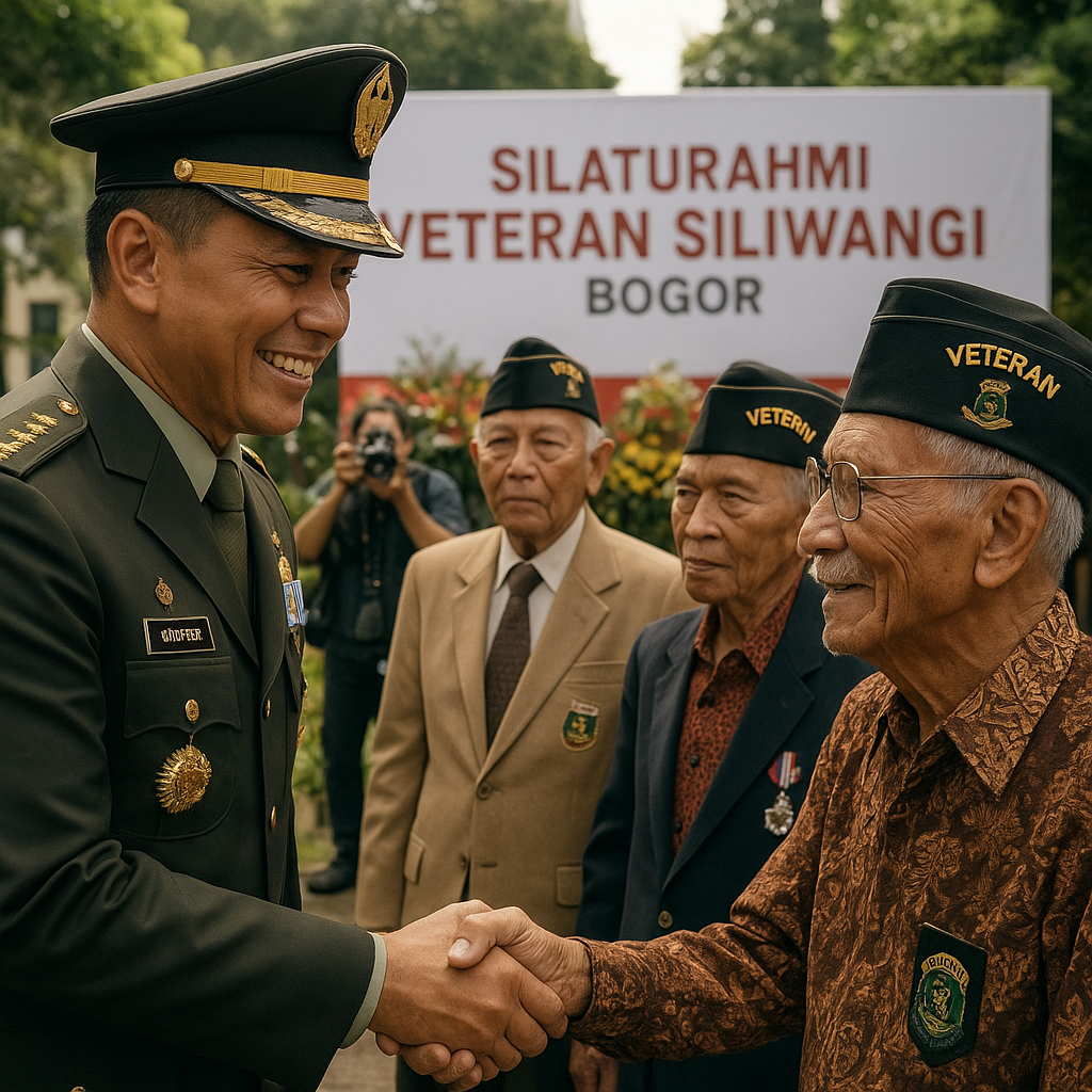 Danrem 061/Surya Kencana Silaturahmi dengan Veteran Siliwangi di Bogor