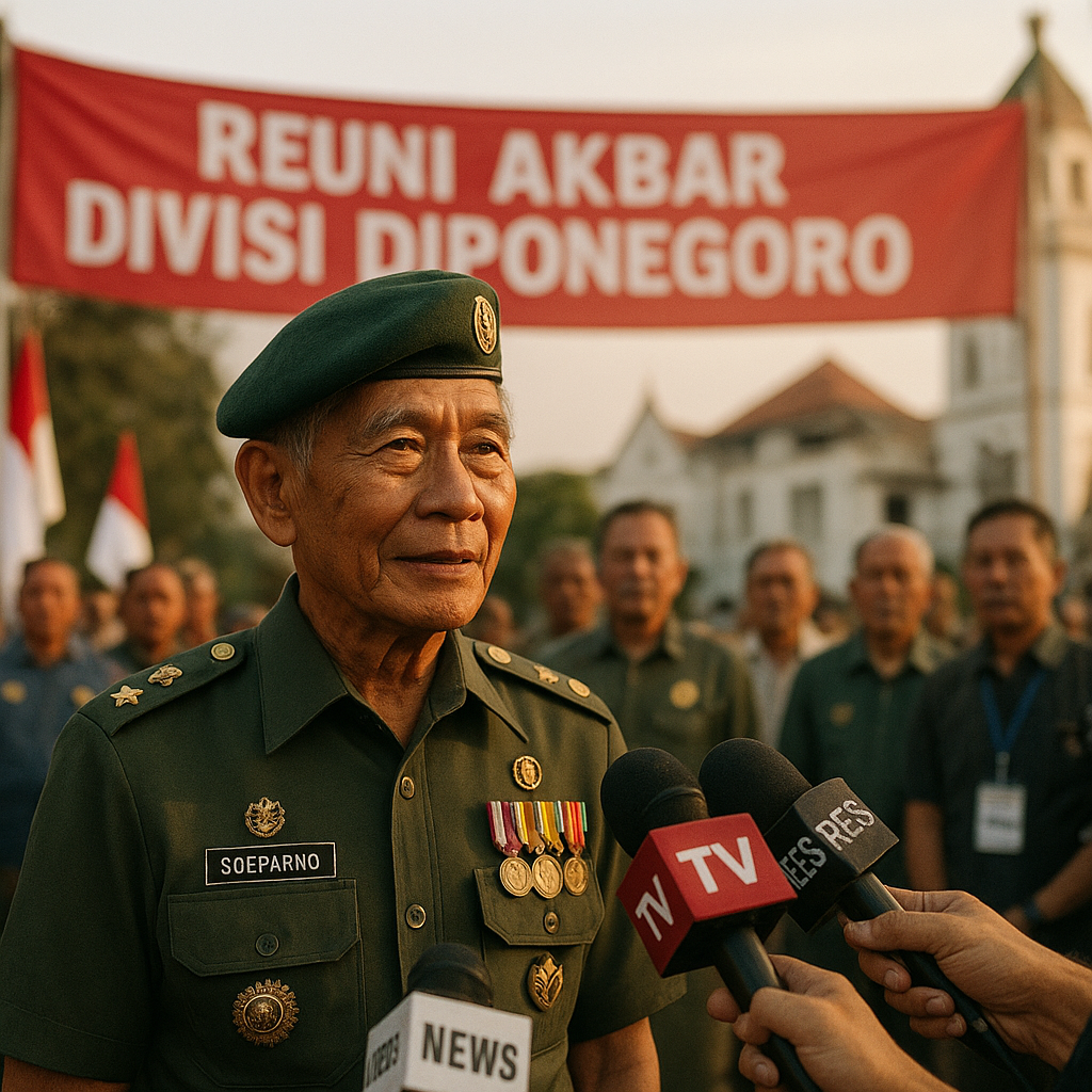 Kolonel (Purn) Soeparno, Saksi Bisu Gerilya Divisi Diponegoro, Berbagi Kenangan di Reuni Akbar