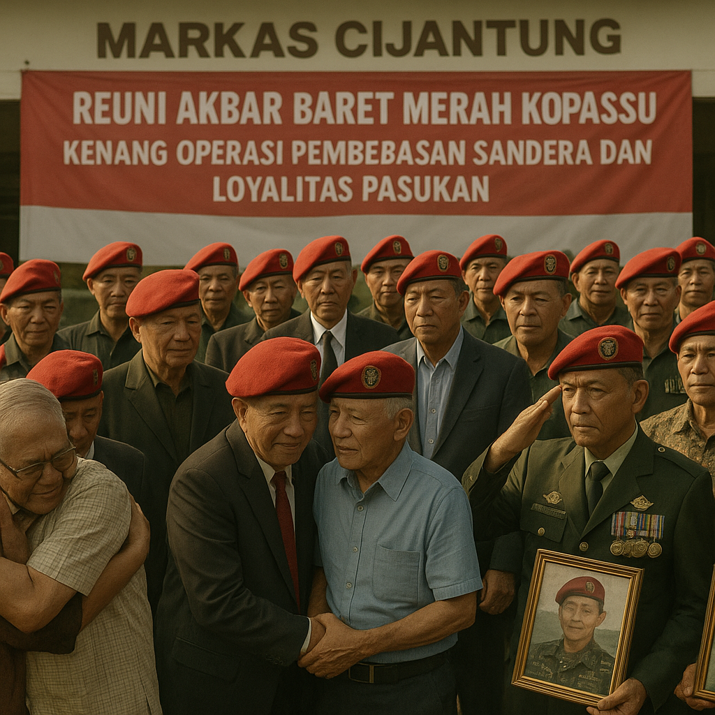 Reuni Akbar Baret Merah Kopassus: Kenang Operasi Pembebasan Sandera dan Loyalitas Pasukan