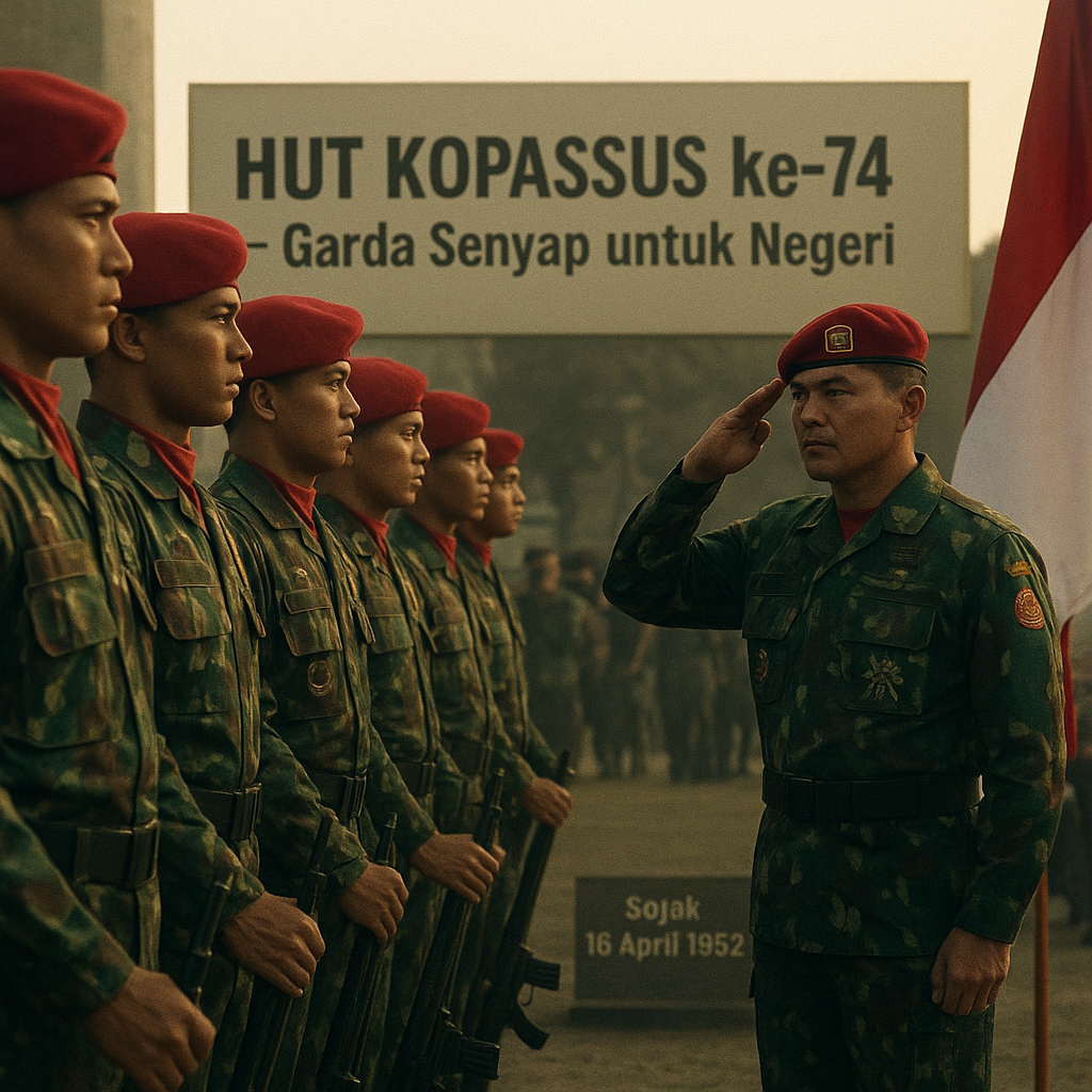 HUT Kopassus ke-74: Sejarah hingga Filosofi "Garda Senyap untuk Negeri"