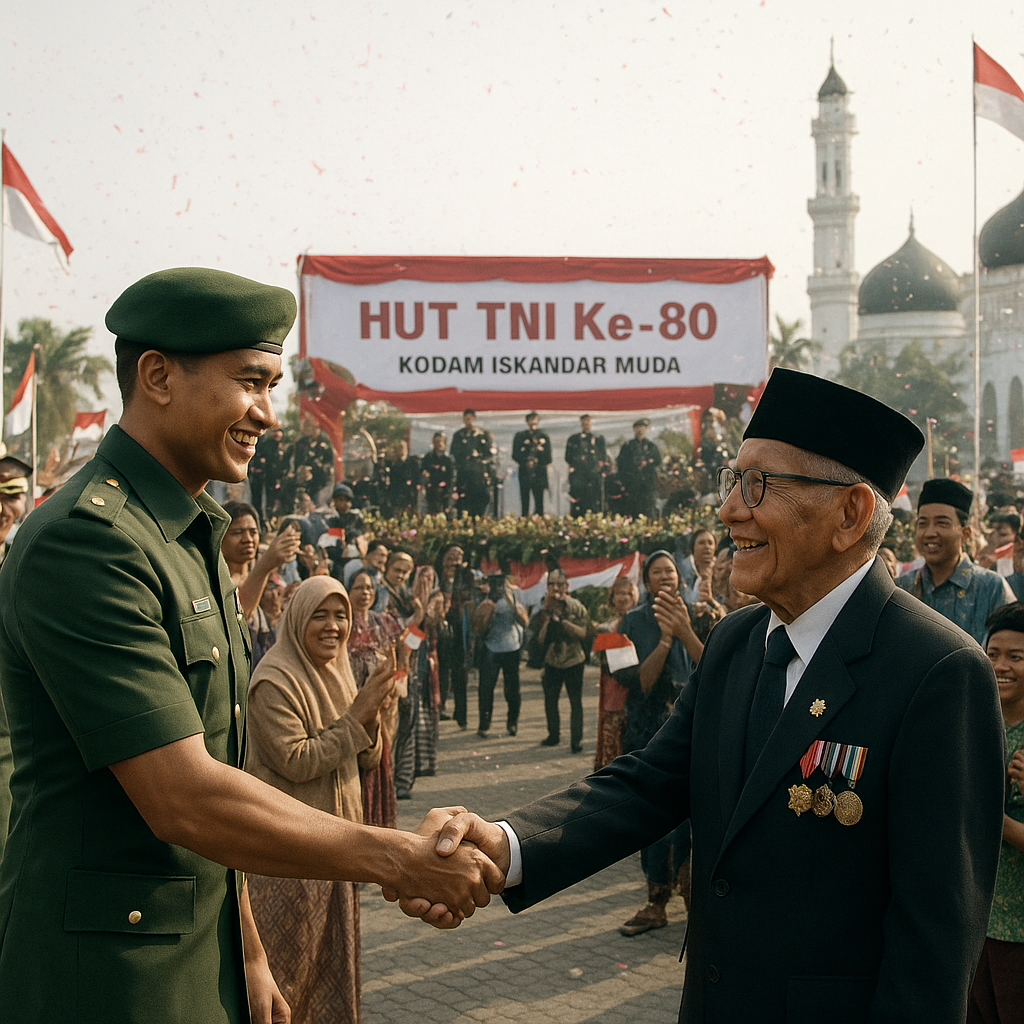 HUT TNI Ke-80 Di Banda Aceh Berlangsung Meriah