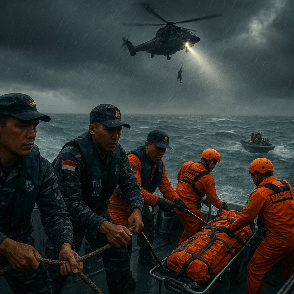 Kisah Pengabdian Prajurit TNI dalam Operasi SAR, Menghadapi Tantangan Cuaca Laut Jawa