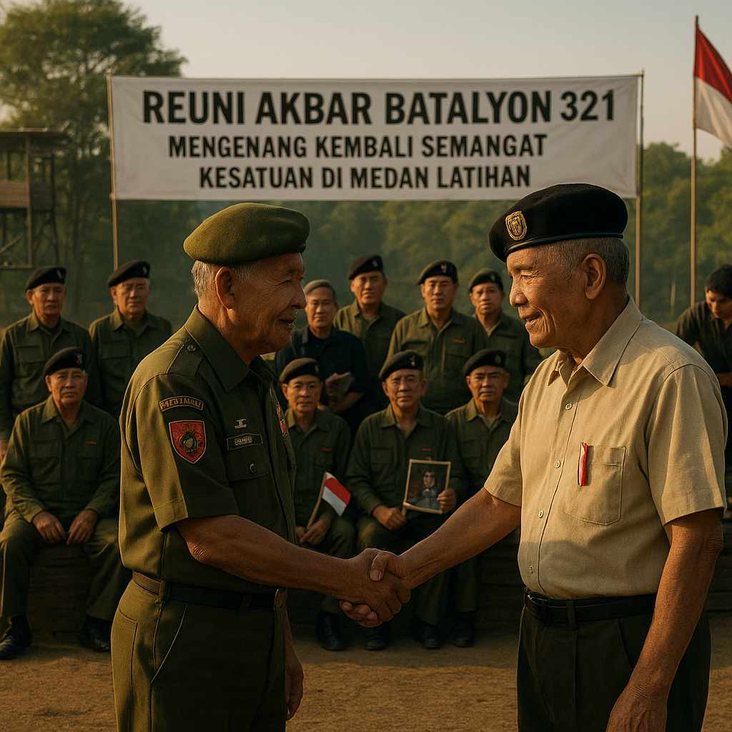 Reuni Akbar Batalyon 321, Mengenang Kembali Semangat Kesatuan di Medan Latihan