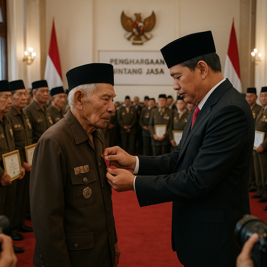 Penghargaan Bintang Jasa untuk 50 Veteran Pejuang Kemerdekaan dari Yogyakarta