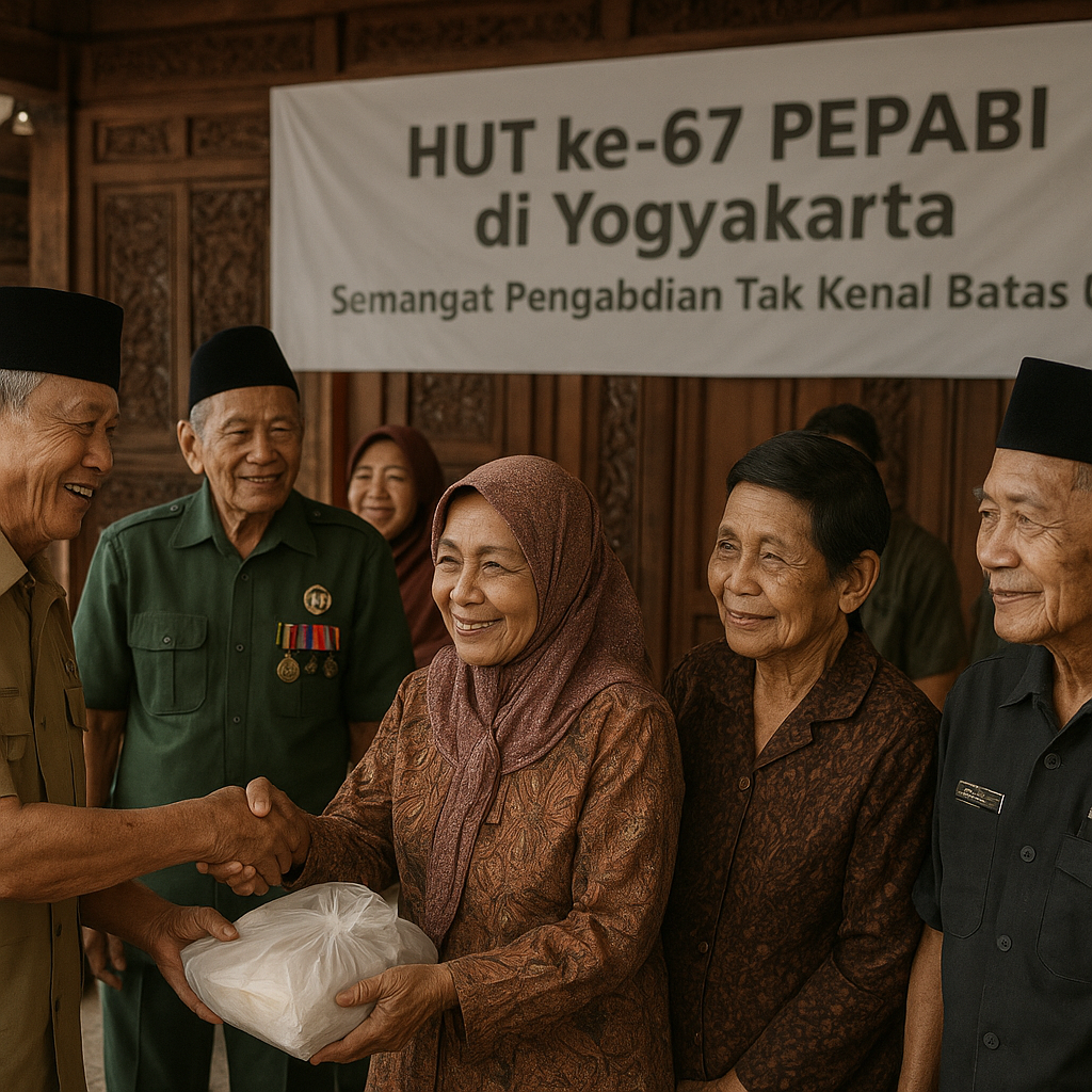 HUT ke-67 PEPABRI di Yogyakarta: Semangat Pengabdian Tak Kenal Batas Usia