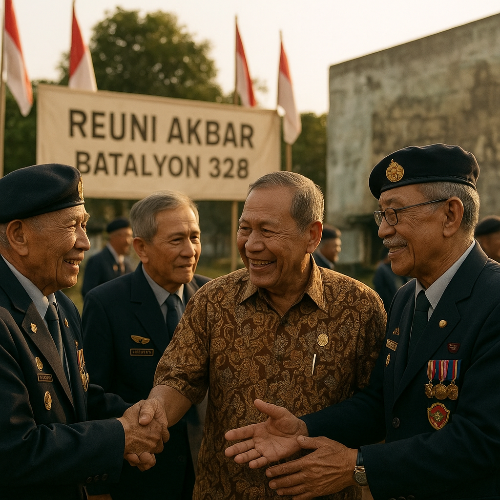 Reuni Akbar Batalyon 328, Kenang Perjuangan dan Kekompakan di Masa Tugas