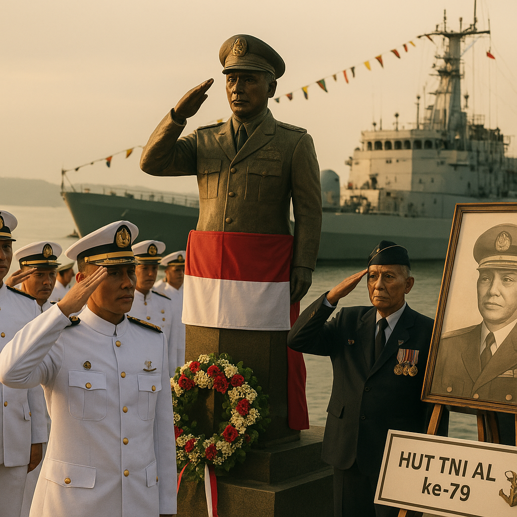 Peringatan Hari Jadi ke-79 TNI AL, Mengenang Jasa Laksamana Muda Laut Muda Mas Pardi