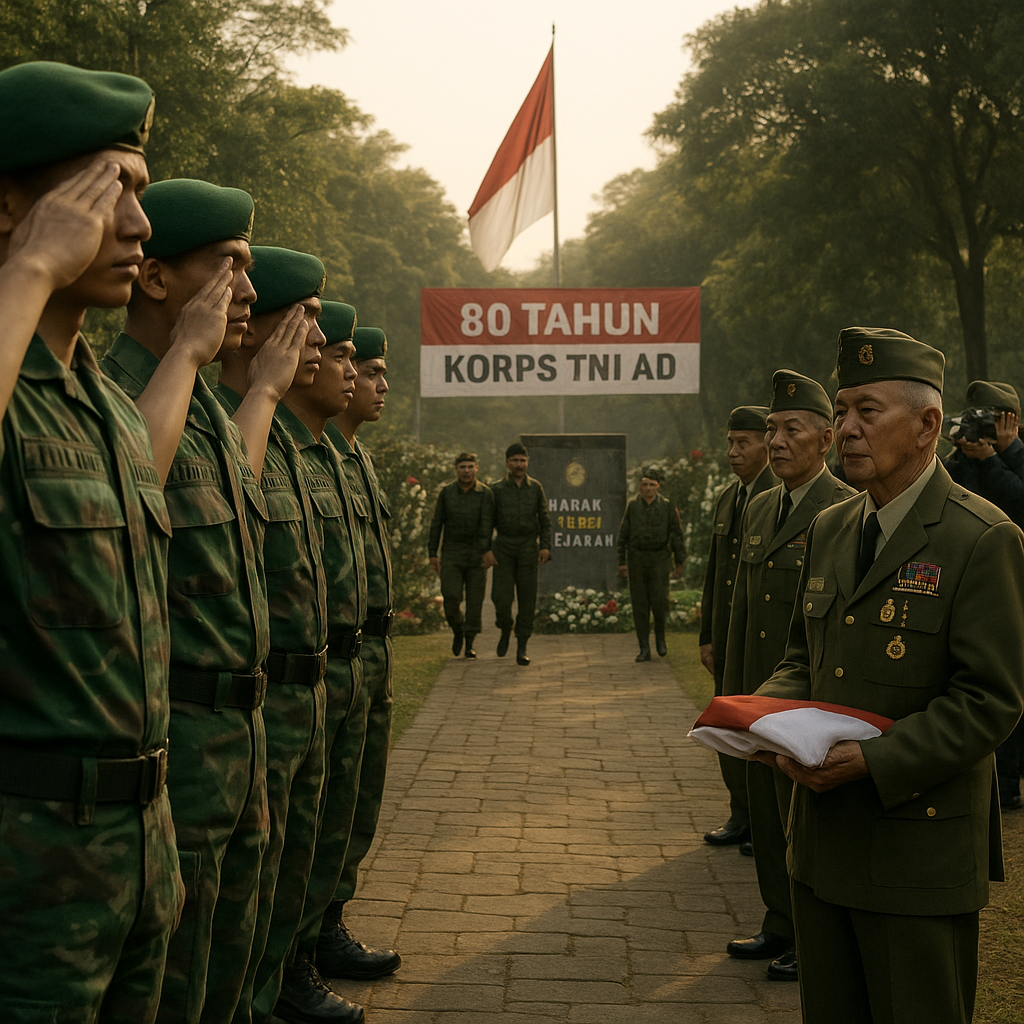 Peringatan 80 Tahun Pembentukan Corps TNI AD: Napak Tilas Sejarah yang Penuh Kehormatan