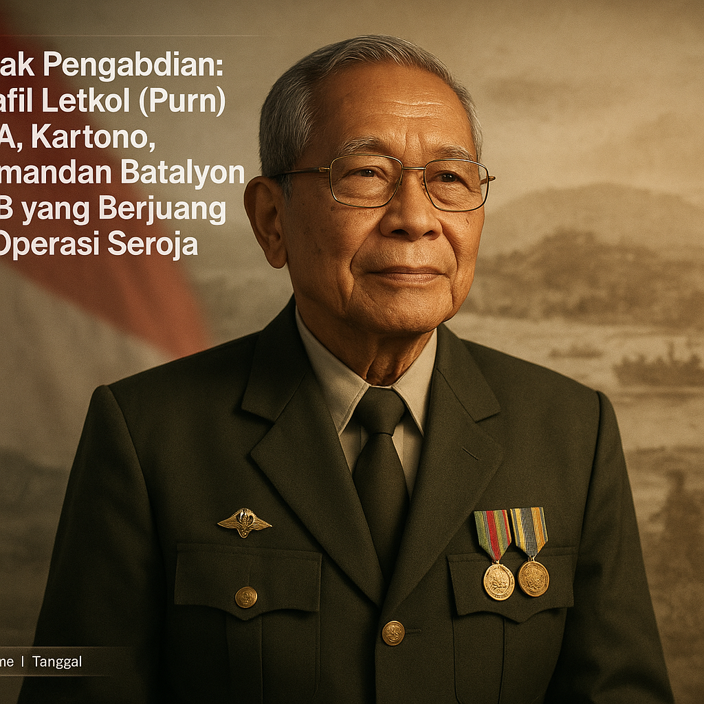 Jejak Pengabdian: Profil Letkol (Purn) R. A. Kartono, Komandan Batalyon 408 yang Berjuang di Operasi Seroja