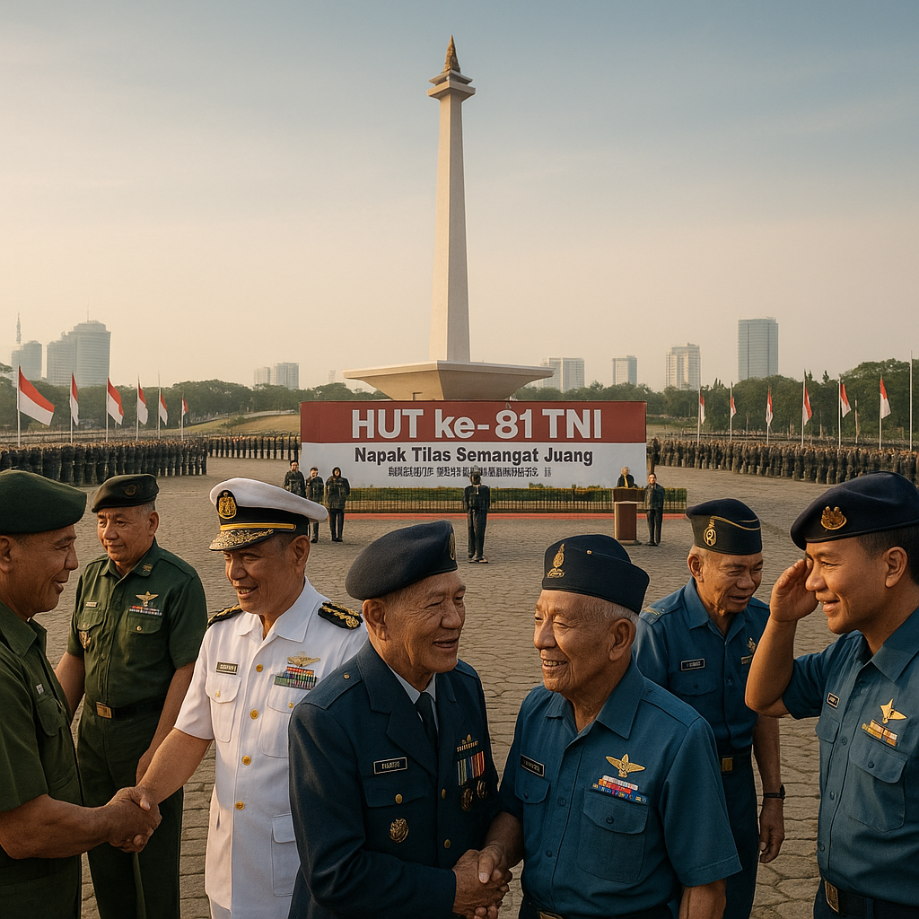 Peringatan HUT ke-81 TNI: Napak Tilas Semangat Juang dari Medan Merdeka hingga Pelosok Negeri