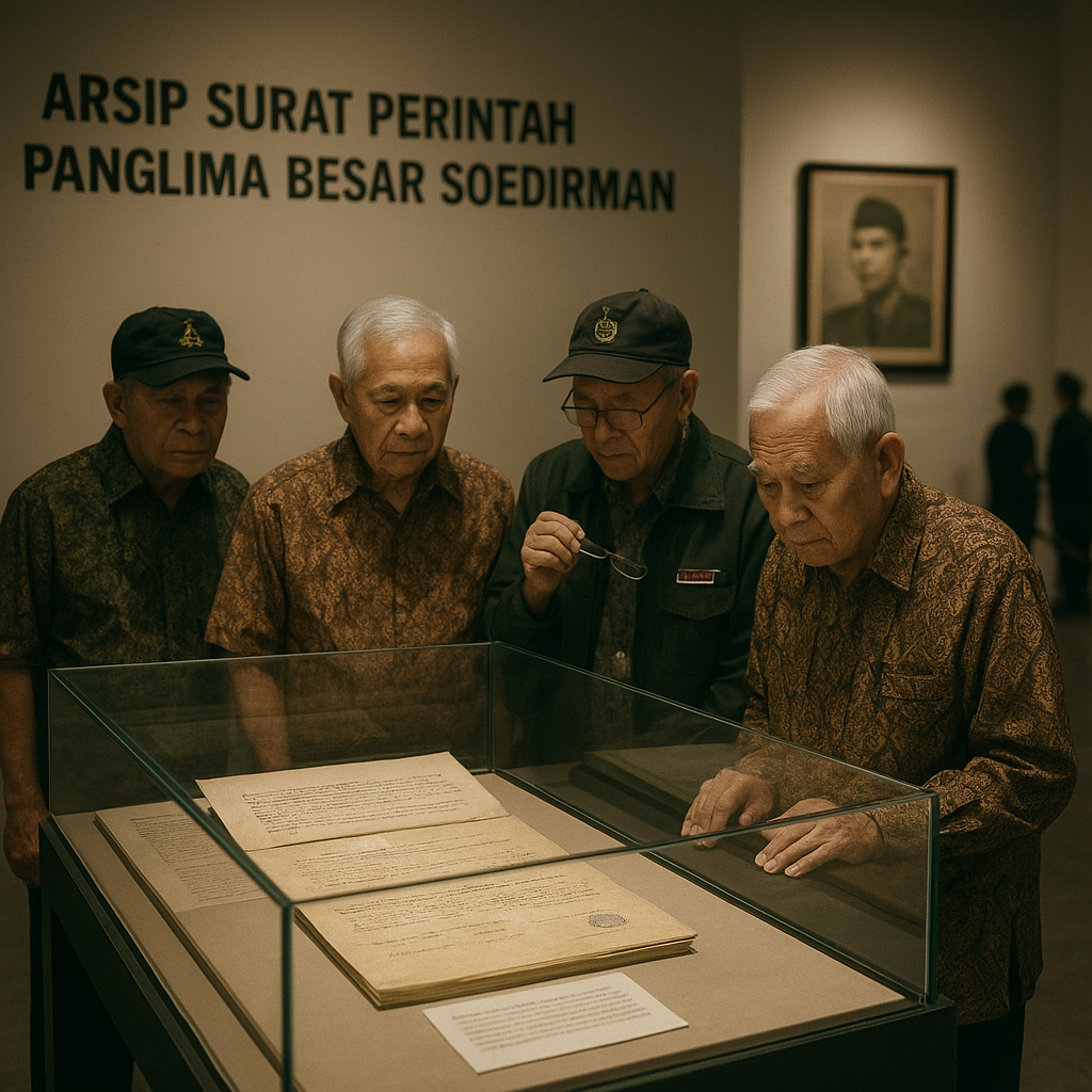 Arsip Surat Perintah Panglima Besar Soedirman Dipamerkan di Museum Satriamandala