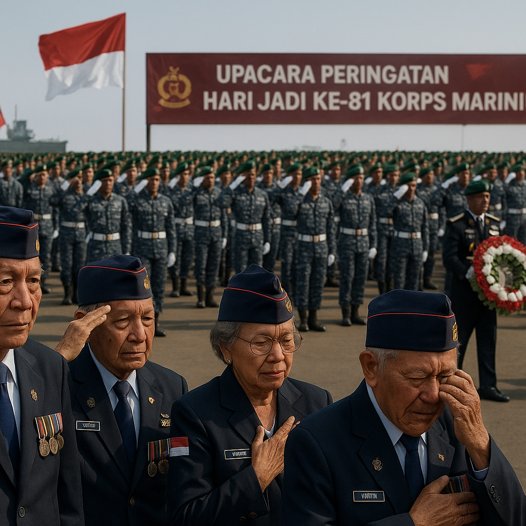 Upacara Peringatan Hari Jadi ke-81 Korps Marinir TNI AL: Mengenang Jasa Para Purnawirawan