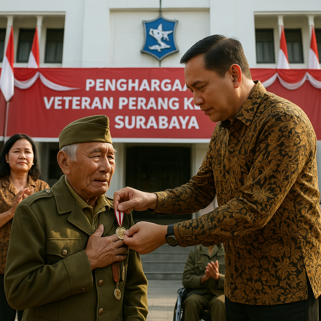 Penghargaan bagi Para Veteran Perang Kemerdekaan di Surabaya