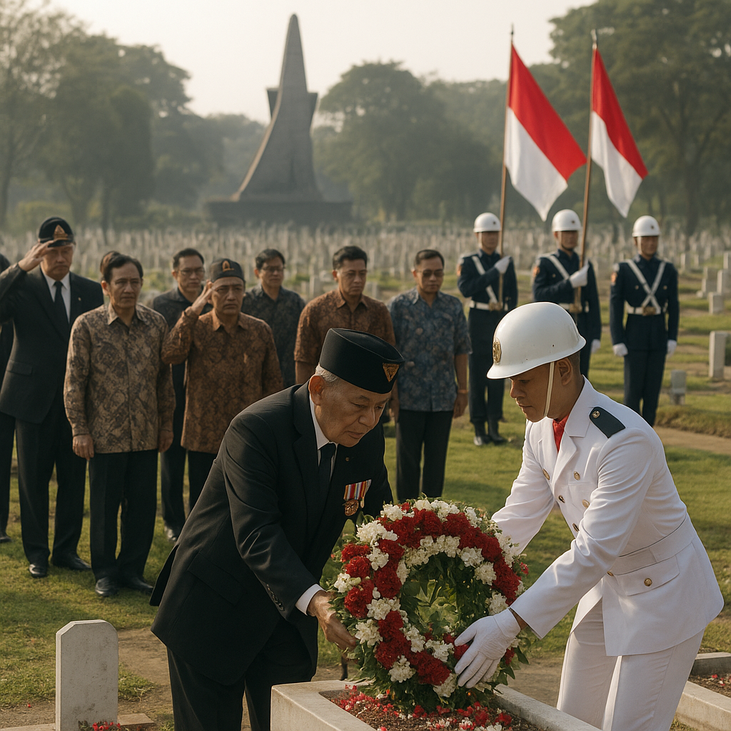 Upacara Ziarah Nasional di TMP Kalibata: Hormat untuk Pahlawan dan Purnawirawan