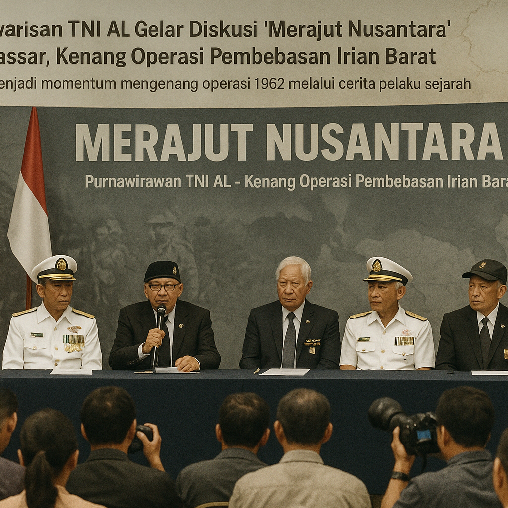 Purnawirawan TNI AL Gelar Diskusi 'Merajut Nusantara' di Makasar, Kenang Operasi Pembebasan Irian Barat