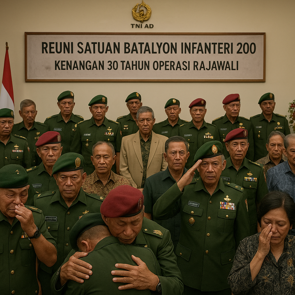 Reuni Satuan Batalyon Infanteri 200: Kenangan 30 Tahun Operasi Rajawali