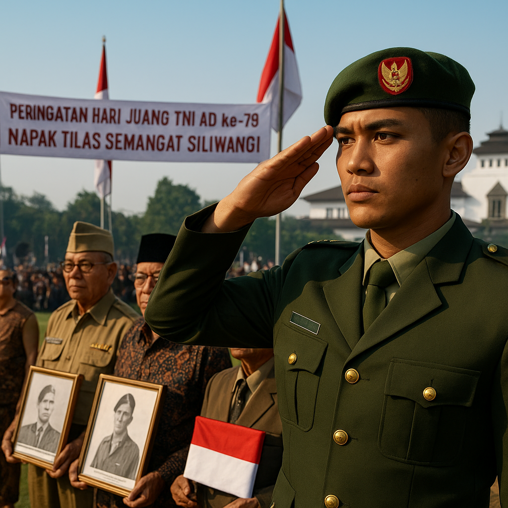 Peringatan Hari Juang TNI AD Ke-79: Napak Tilas Semangat Siliwangi dari Bandung