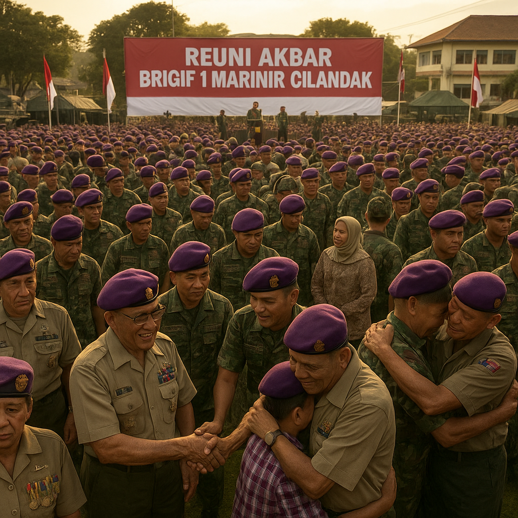 Reuni Akbar Brigif 1 Marinir Cilandak: Nostalgia Prajurit Korps Baret Ungu