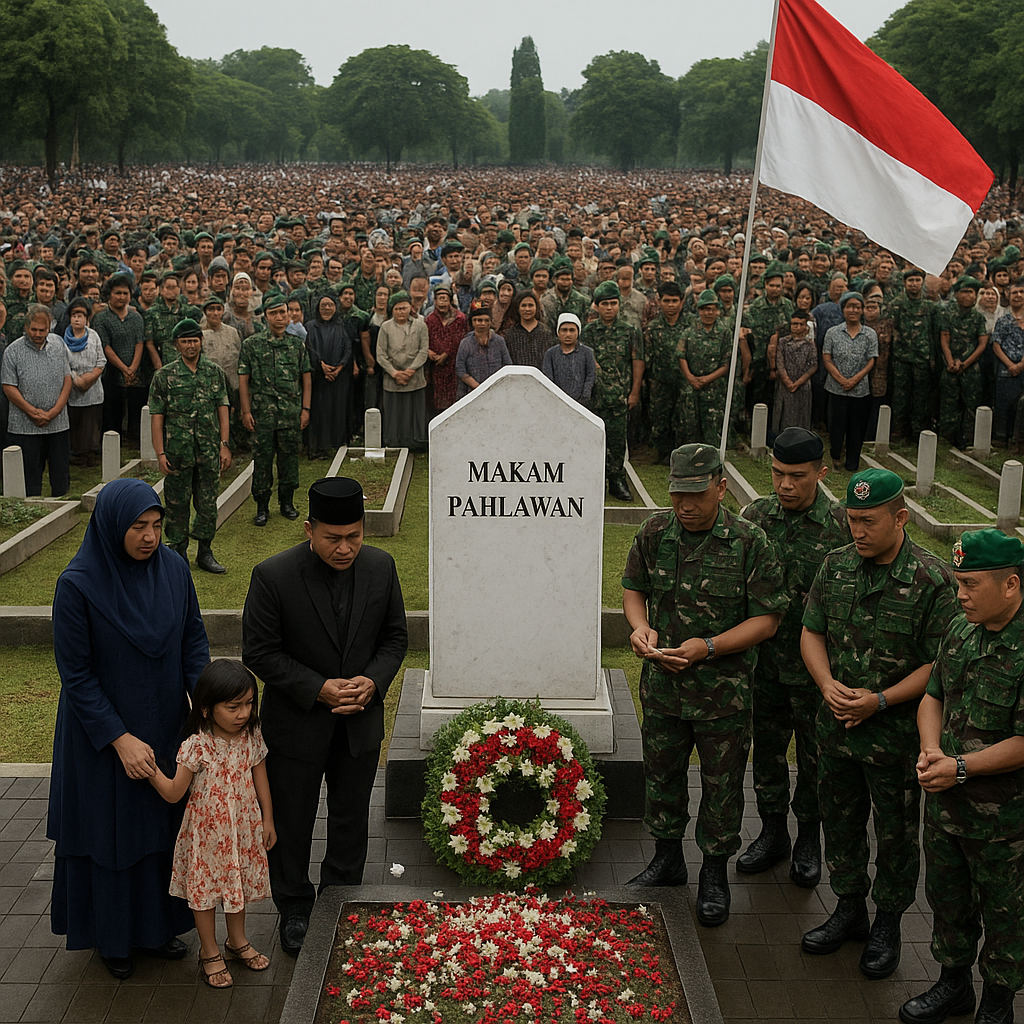 Ziarah Nasional ke TMP Utama Kalibata: Ribuan Keluarga Besar TNI Hadir Berdoa
