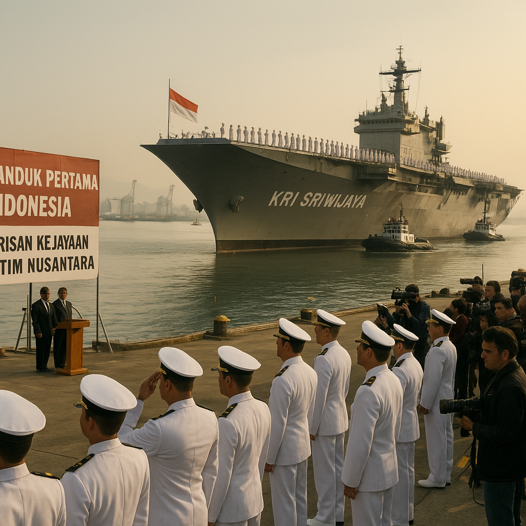 Kapal Induk Pertama Indonesia Tiba, KRI Sriwijaya dan Tantangan di Balik Hibah Italia