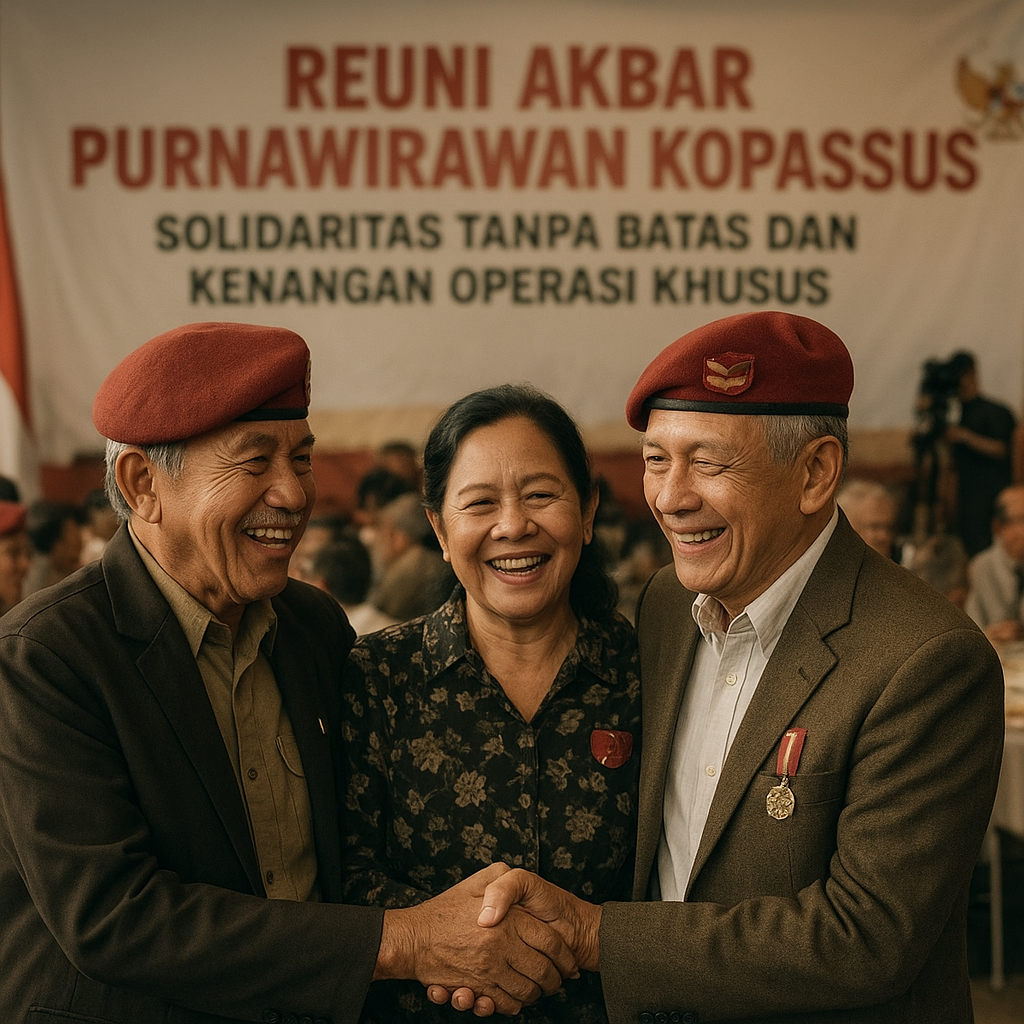 Reuni Akbar Purnawirawan Kopassus: Solidaritas Tanpa Batas dan Kenangan Operasi Khusus