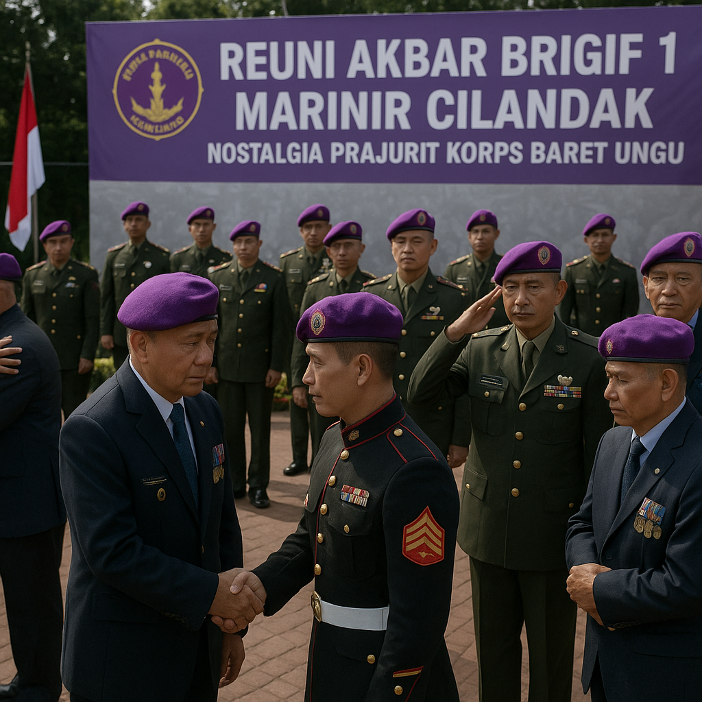 Reuni Akbar Brigif 1 Marinir Cilandak: Nostalgia Prajurit Korps Baret Ungu