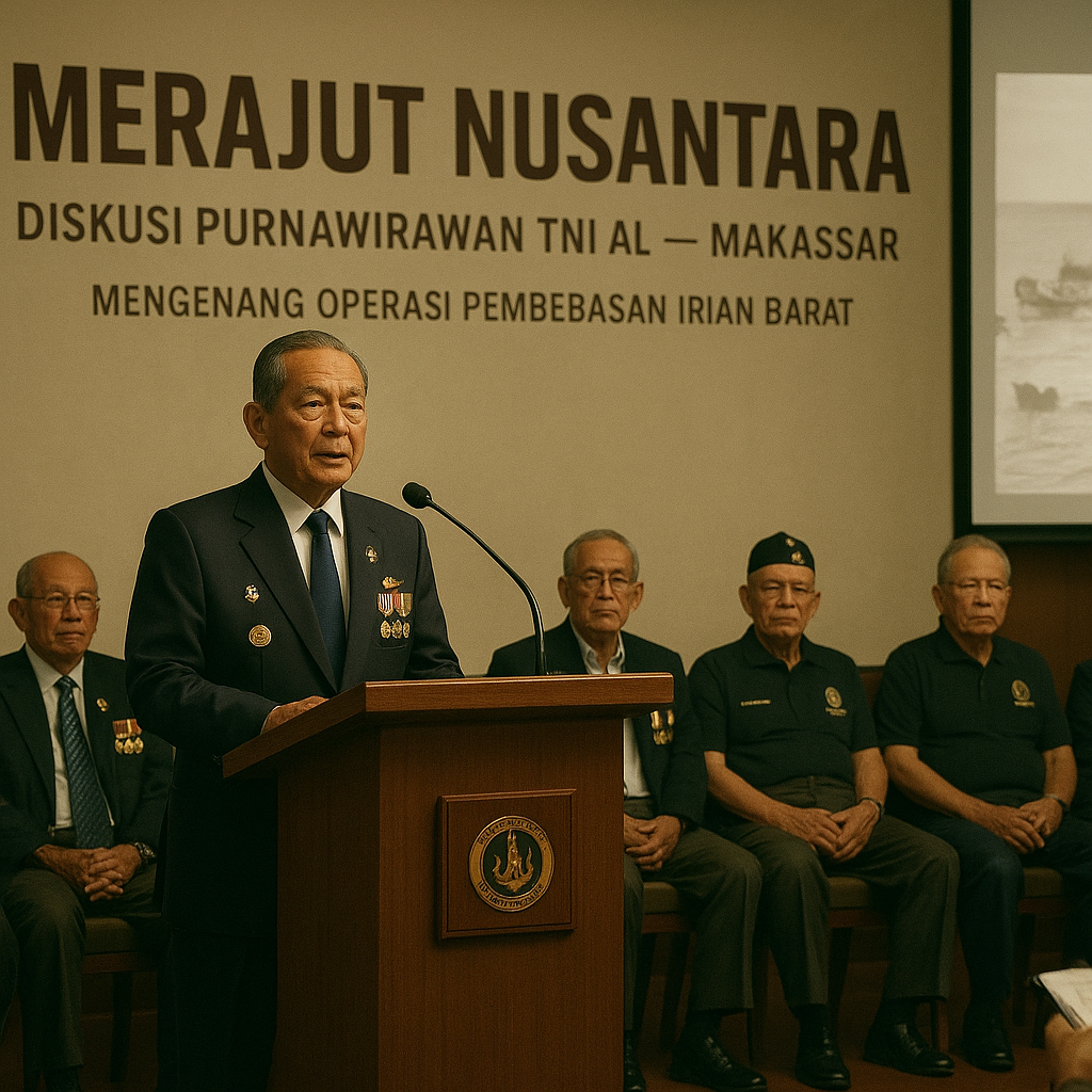 Purnawirawan TNI AL Gelar Diskusi 'Merajut Nusantara' di Makasar, Kenang Operasi Pembebasan Irian Barat