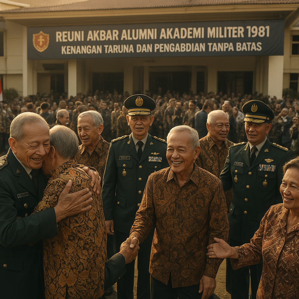 Reuni Akbar Alumni Akademi Militer 1981: Kenangan Taruna dan Pengabdian Tanpa Batas