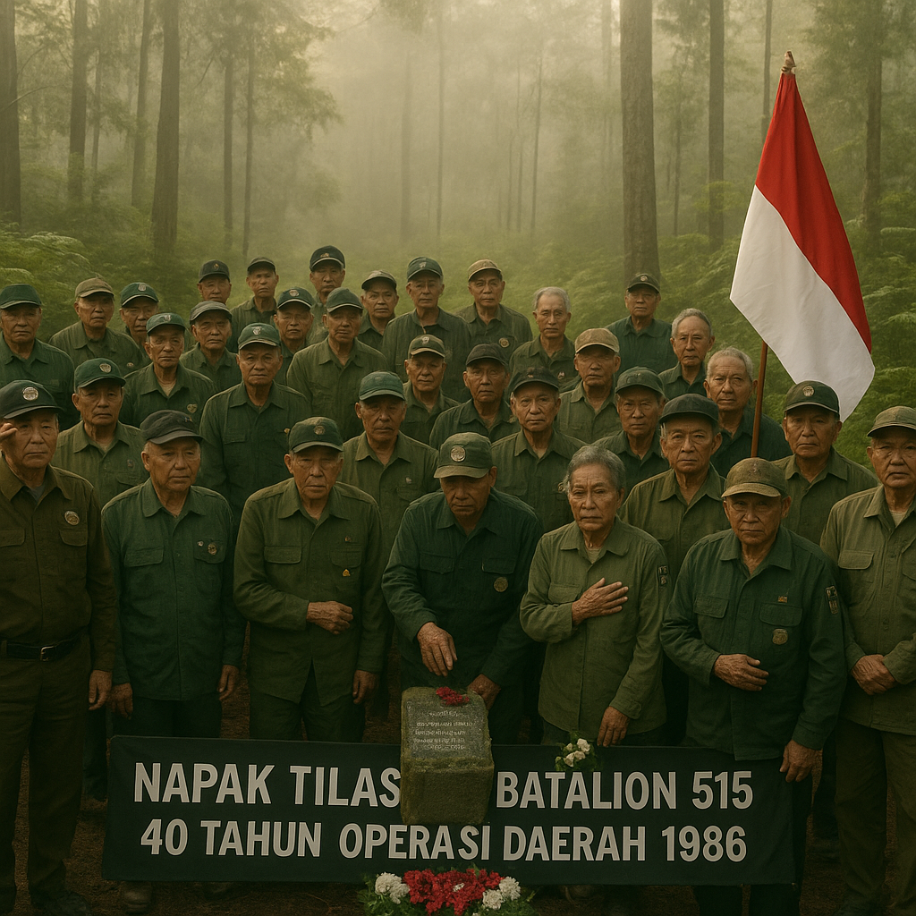 Napak Tilas Perjuangan Batalion 515 di Hutan Gunung Slamet: Kenangan Operasi Daerah