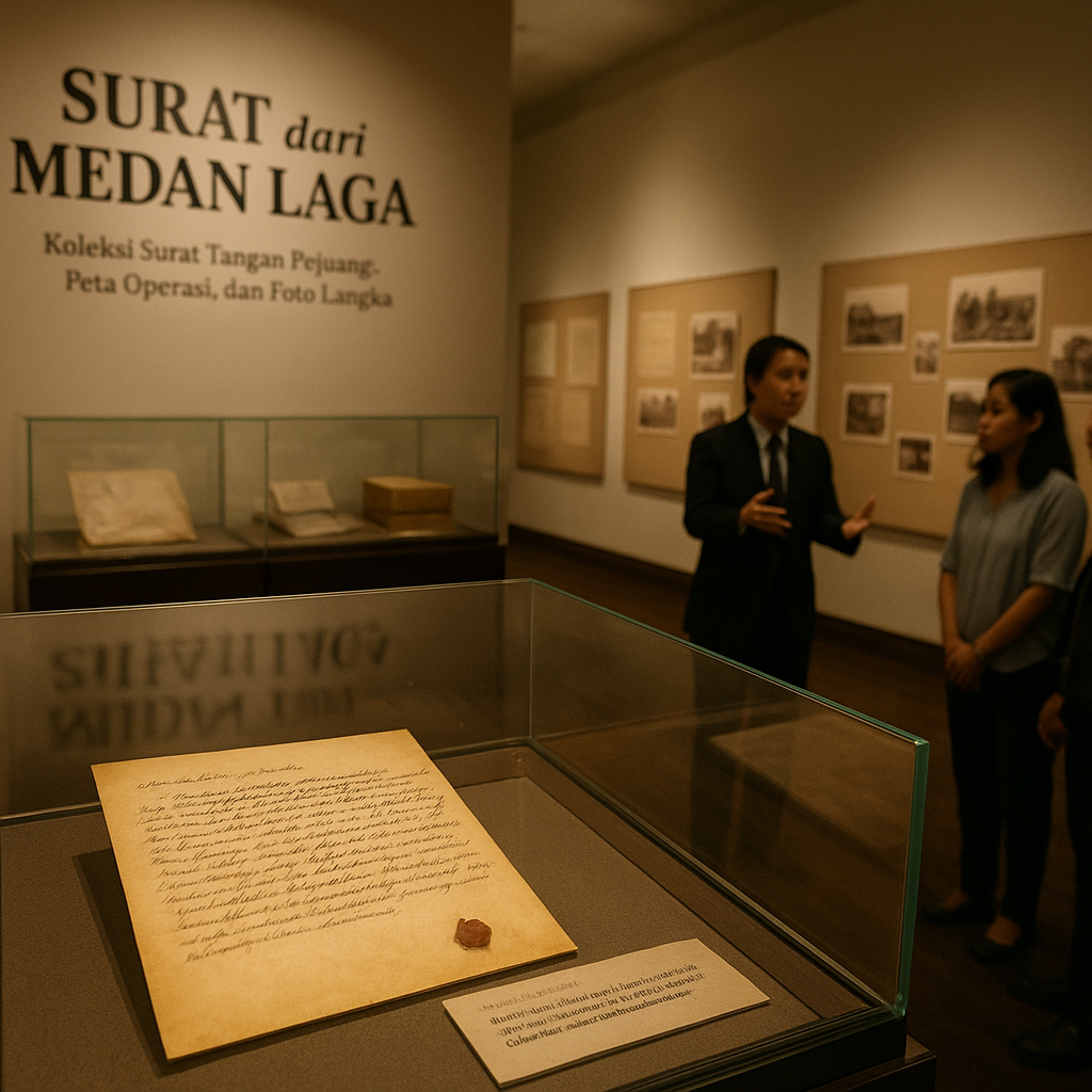 Pameran Arsip Perang Kemerdekaan 1945: Koleksi Surat Tangan Pejuang Dipamerkan di Museum Satriamandala