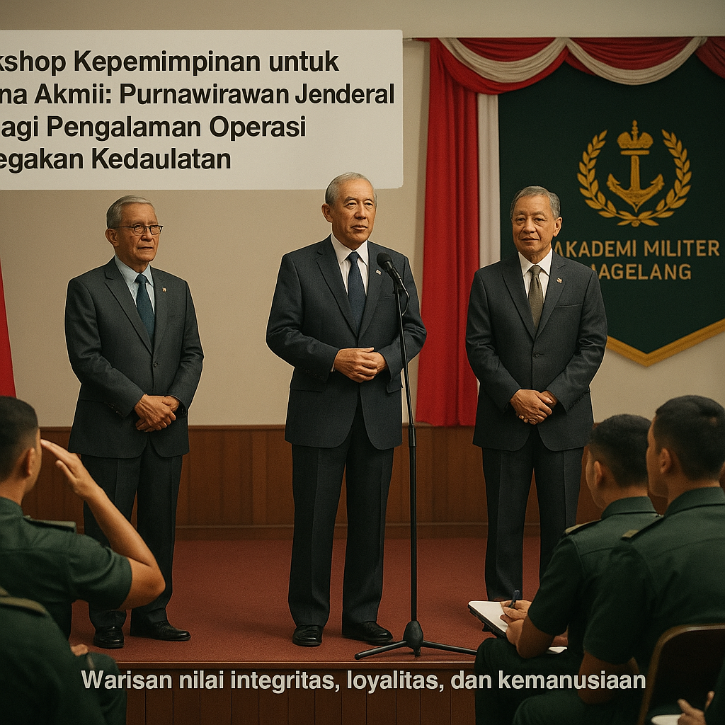 Workshop Kepemimpinan untuk Taruna Akmil: Purnawirawan Jenderal Berbagi Pengalaman Operasi Penegakan Kedaulatan