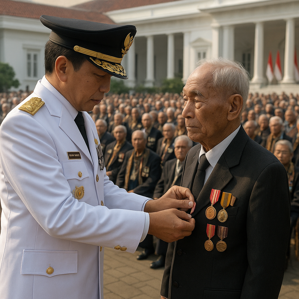 Penghargaan Veteran Pejuang Kemerdekaan di Istana Negara: 100 Purnawirawan Dapat Tanda Jasa