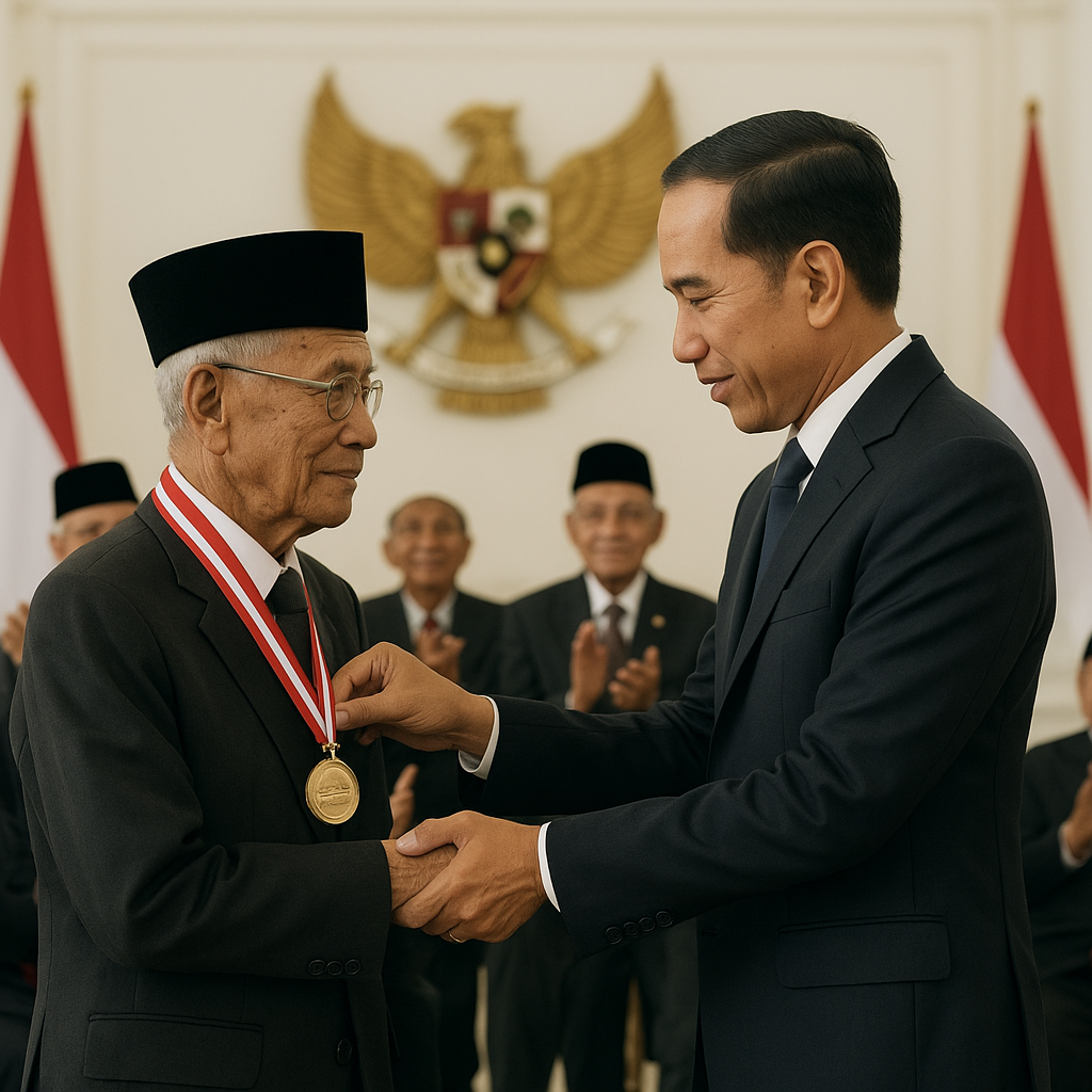 Veteran Perang Kemerdekaan Dapat Penghargaan Medali 'Satya Lencana Wira Karya'