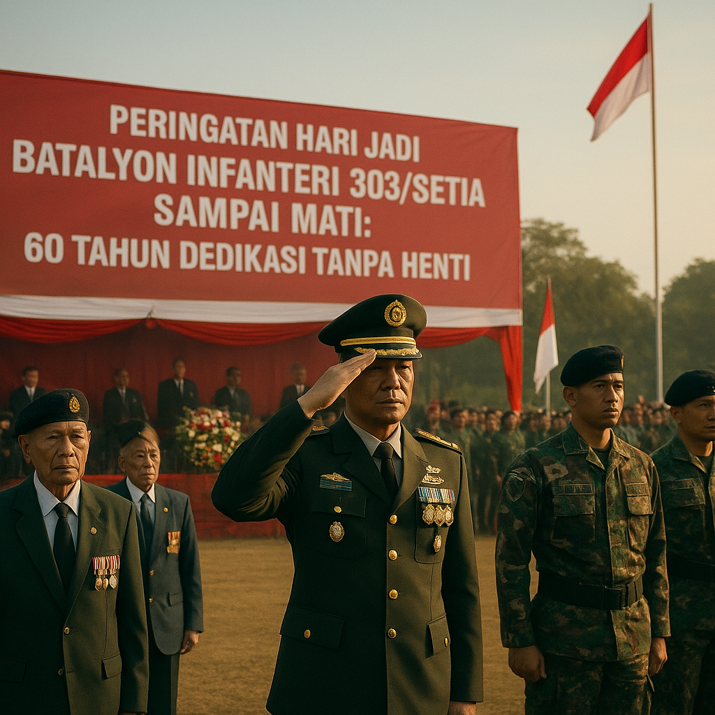 Peringatan Hari Jadi Batalyon Infanteri 303/Setia Sampai Mati: 60 Tahun Dedikasi Tanpa Henti