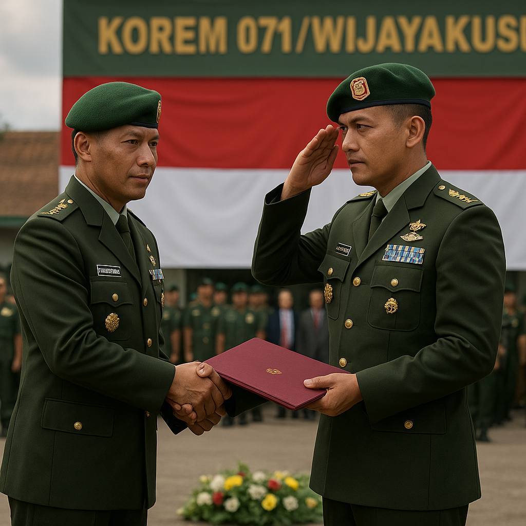Tradisi Sertijab Danrem 071/Wijayakusuma: Regenerasi Kepemimpinan TNI AD