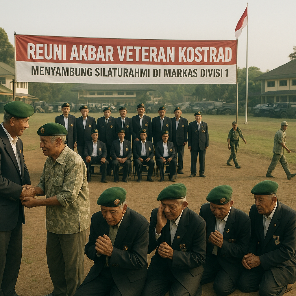 Reuni Akbar Veteran Kostrad: Menyambung Silaturahmi di Markas Divisi 1