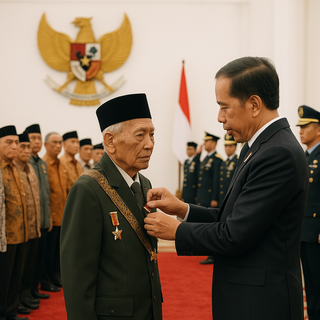 Penyerahan Tanda Kehormatan Veteran dan Anggota TNI di Istana Negara