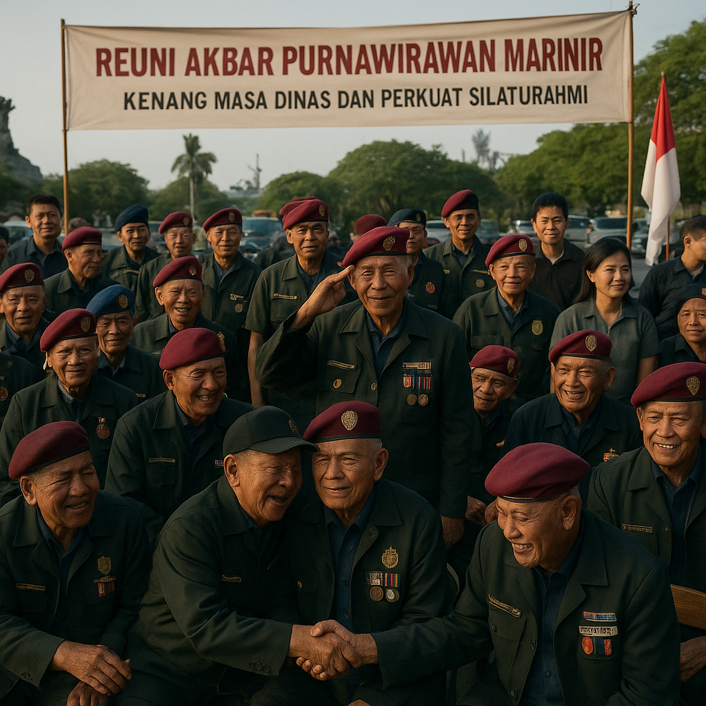 Ratusan Purnawirawan Marinir Gelar Reuni Akbar, Kenang Masa Dinas dan Perkuat Silaturahmi