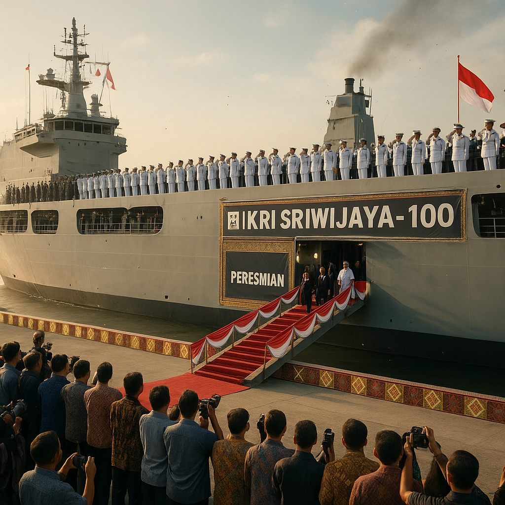 Palembang Bangga, Kejayaan Sriwijaya Kembali Diangkat di Atas Kapal Induk