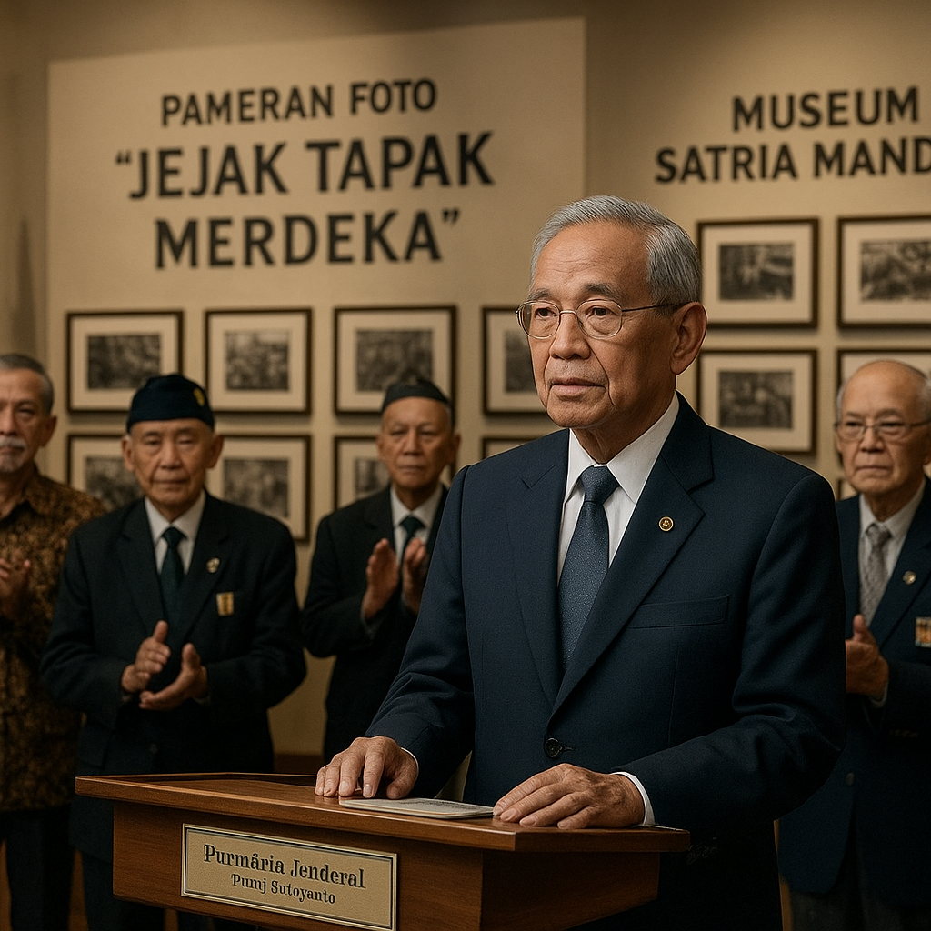 Purnawirawan Jenderal (Purn) Subiyanto Buka Pameran Foto 'Jejak Tapak Merdeka' di Museum Satria Mandala