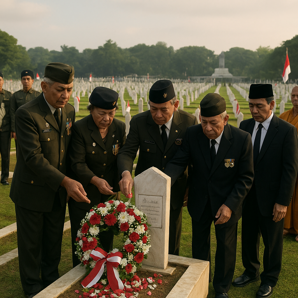 Ziarah Nasional ke TMP Kalibata: Menghormati Para Pahlawan Revolusi dan Veteran