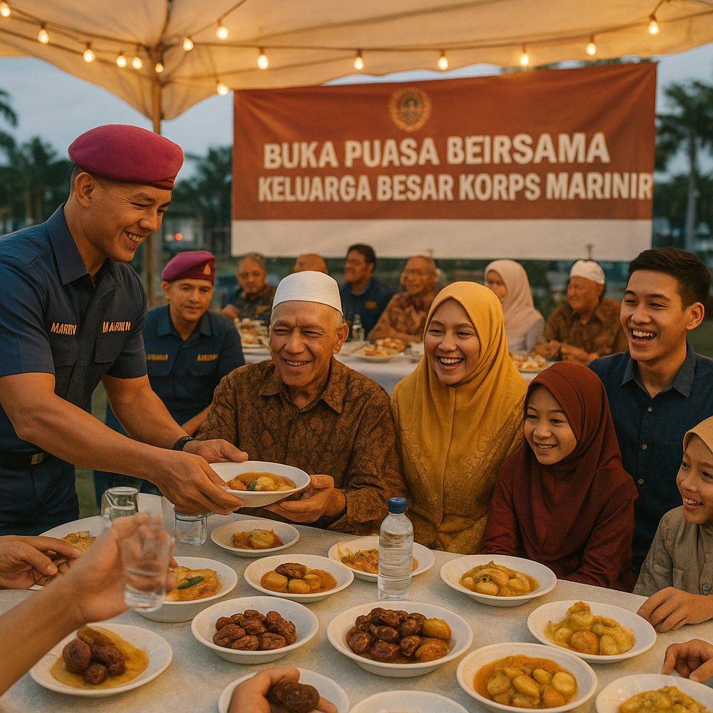 Buka Puasa Bersama Keluarga Besar Korps Marinir, Jalin Silaturahmi Antar Generasi